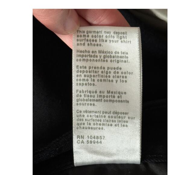 AG Adriano Goldschmied jeans Kora High waist wide leg black size 31 - Picture 6 of 6